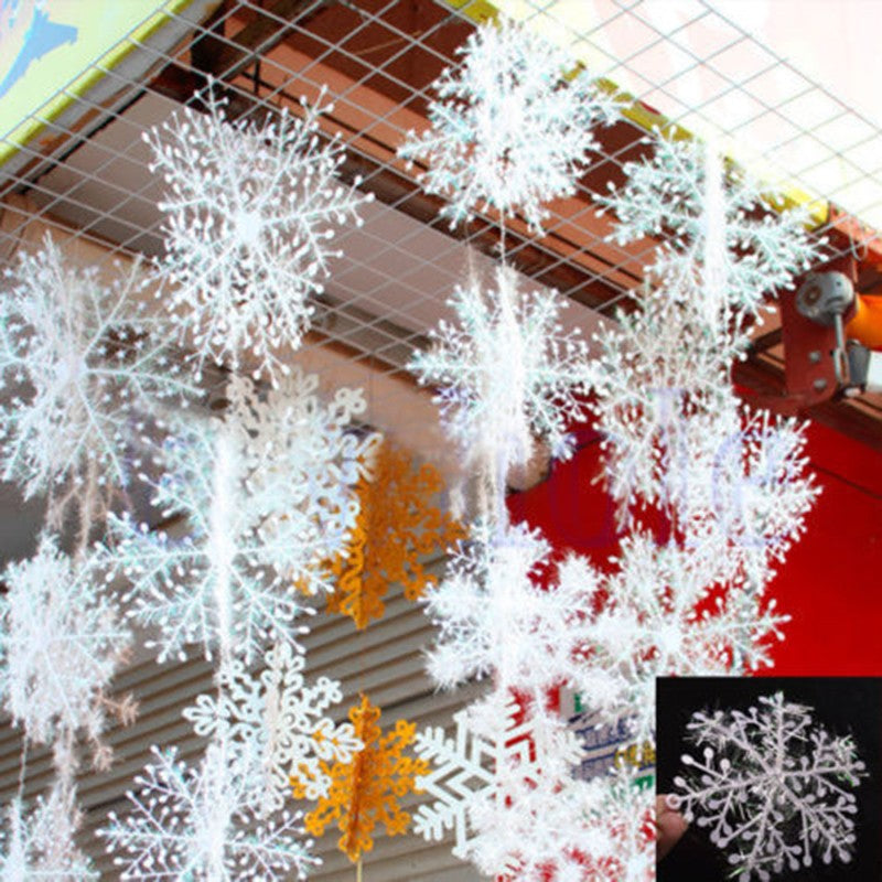 Plastic Snowflake Decor